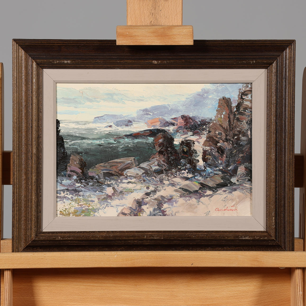 BENGT ANDRÉN. ÖL AUF LEINWAND, signiert.