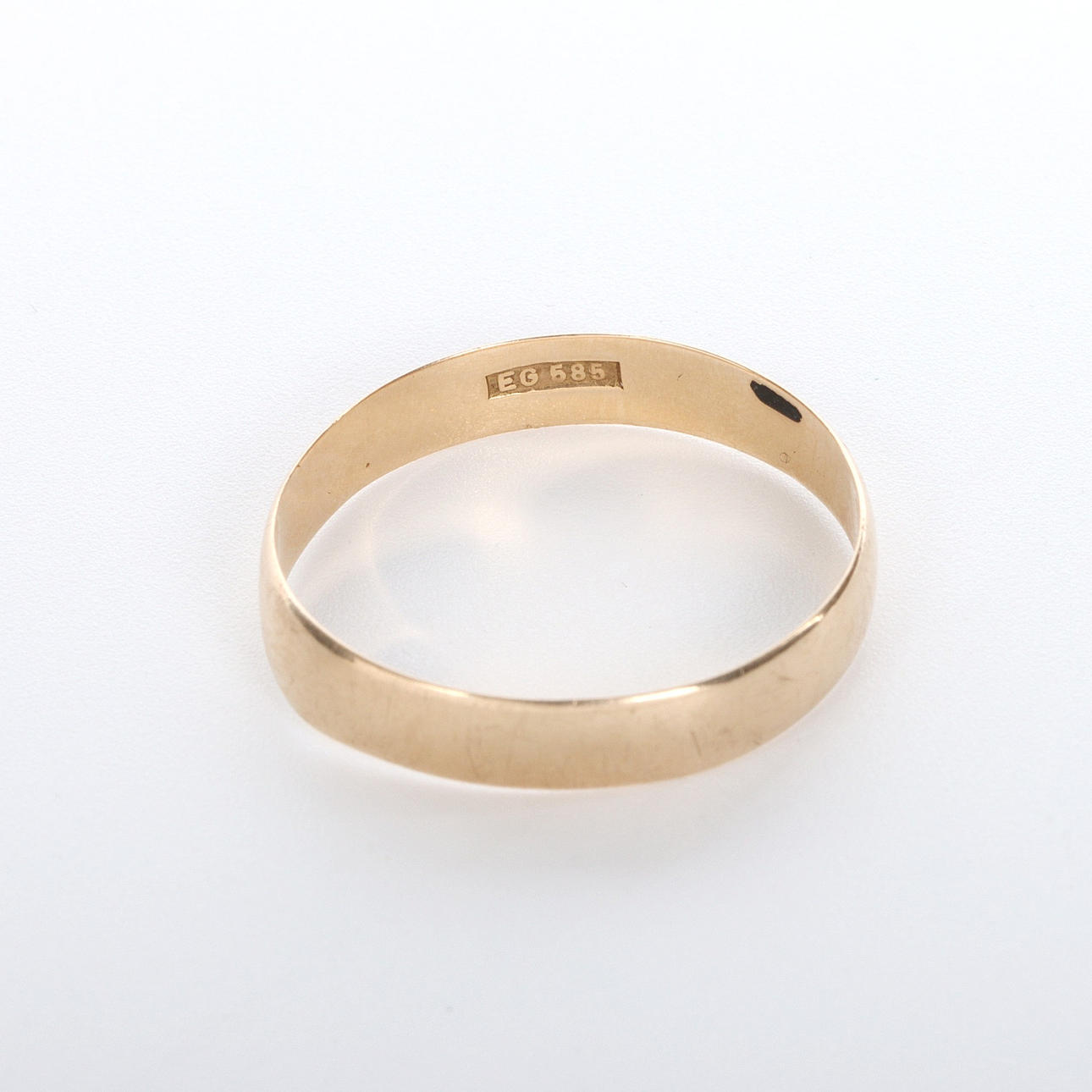 SMOOTH RING, 14K gold.