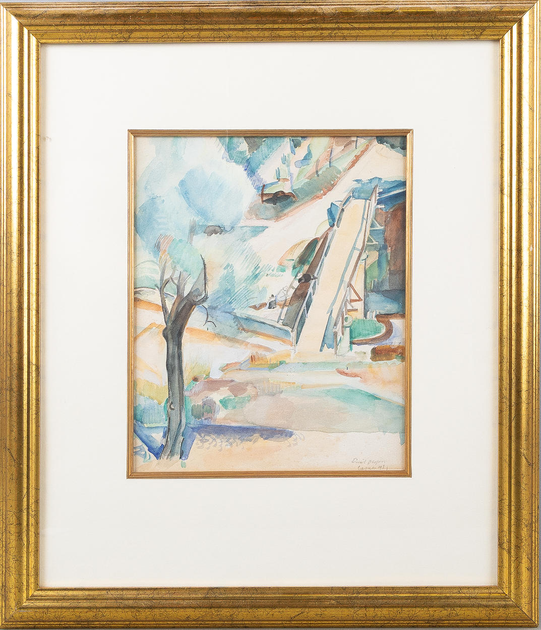 EMIL  OLSSON. “Cagalo”, watercolor.