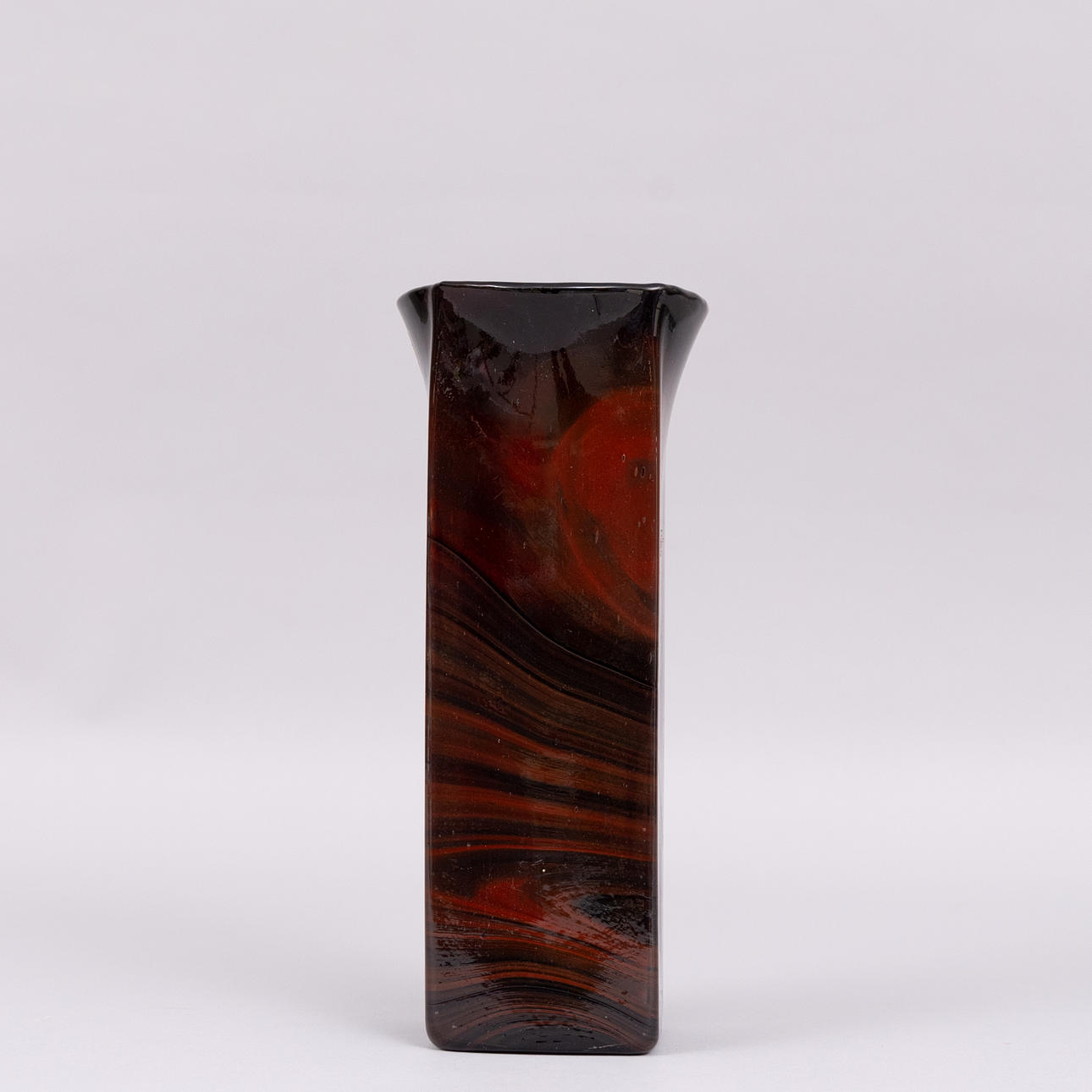 Vase in stained glass, Holmegaard, Denmark.