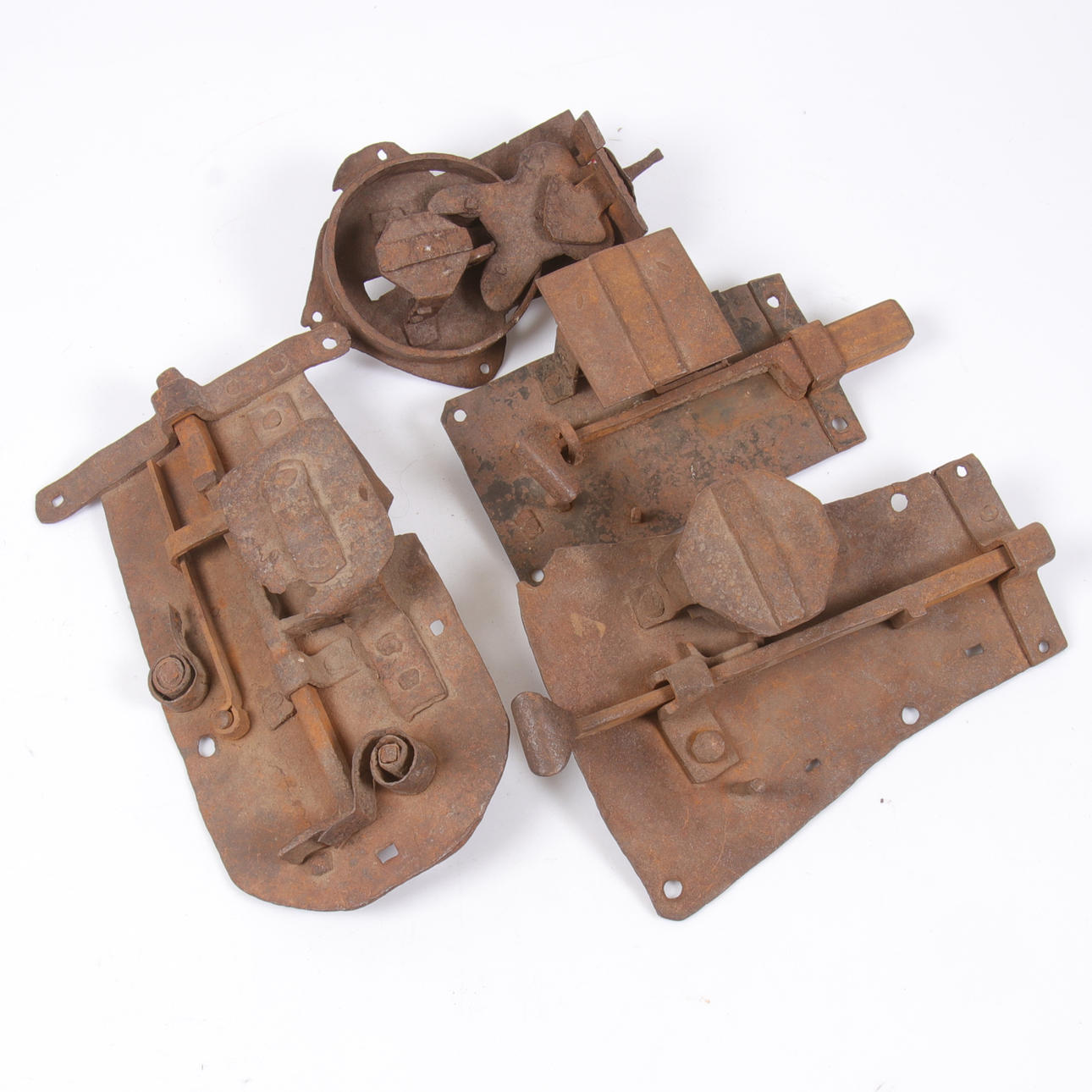 LÅS, 4 st, järn, 1800-tal.