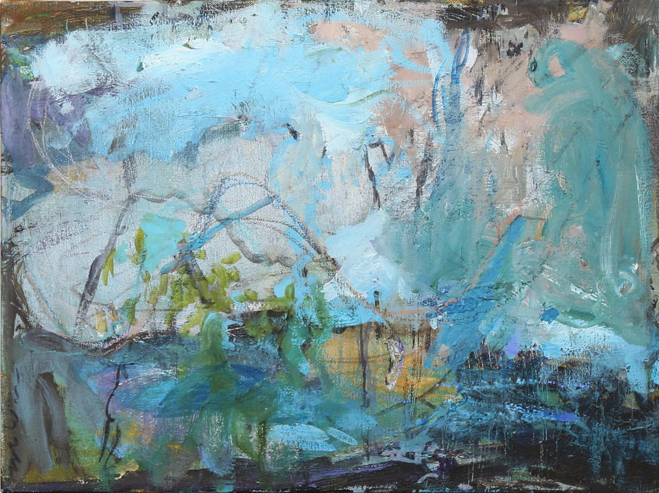 MARGARET ROSS TOLBERT. "At the Abyss IV, olja på duk, osignerad.