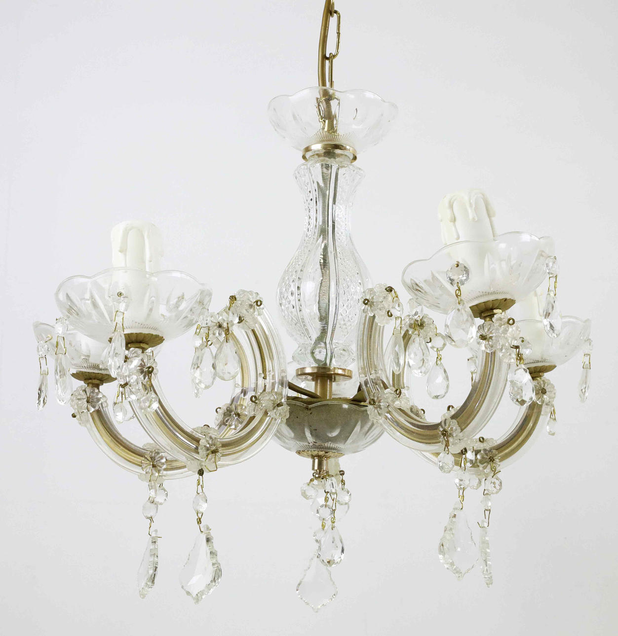 Lámpara de techo de estilo rococó, del siglo XX.