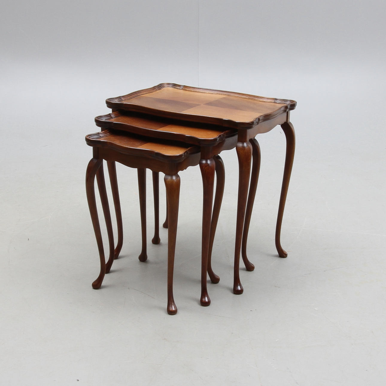 SATSBORD, 3 delar, rokokostil, Danmark, 1900-tal.