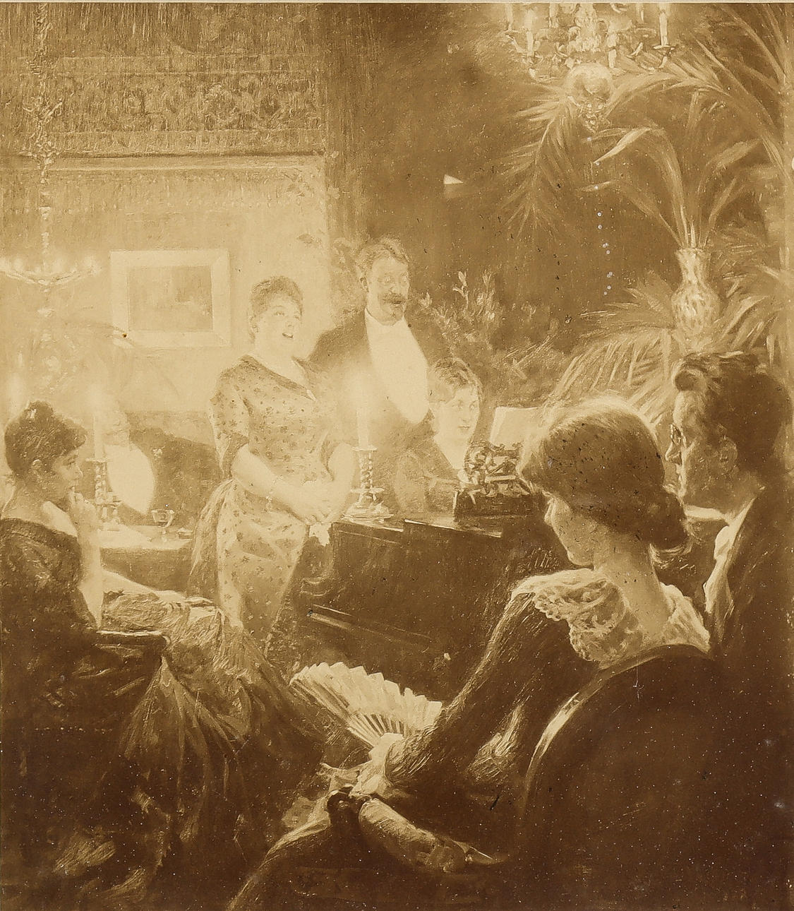 PEDER SEVERIN KRÖYER. Salon interior.