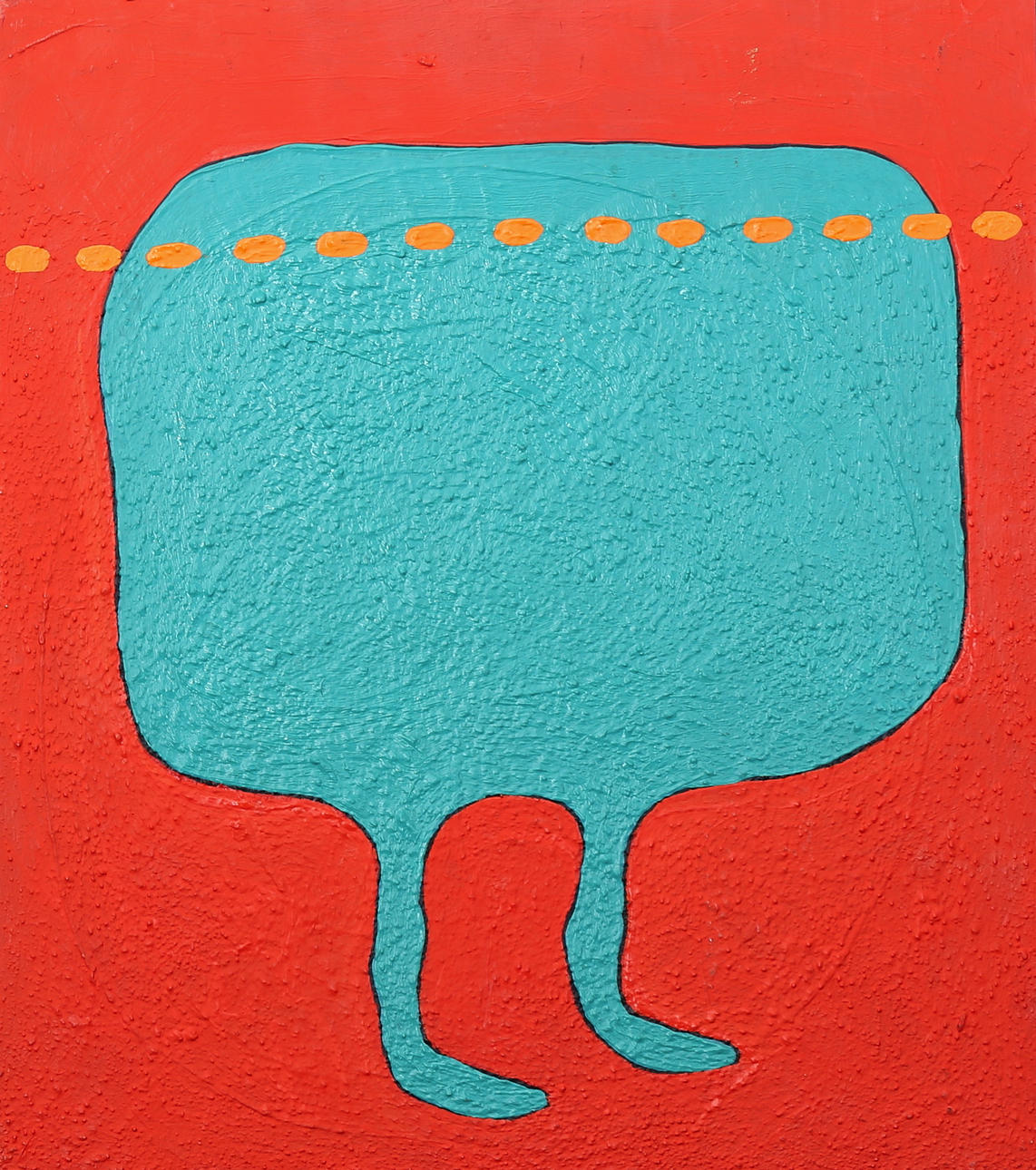 MATS LINDGREN. "Under ytan", akryl på pannå, signerad, daterad samt betitlad á tergo.