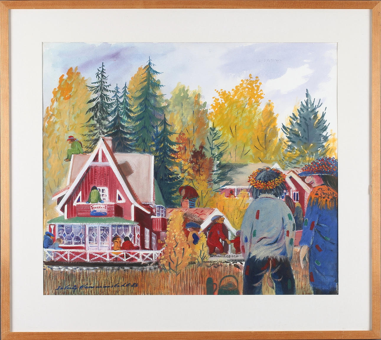 SOLVEIG HAMMARSTEDT. Akvarell, signerad och daterad -86.