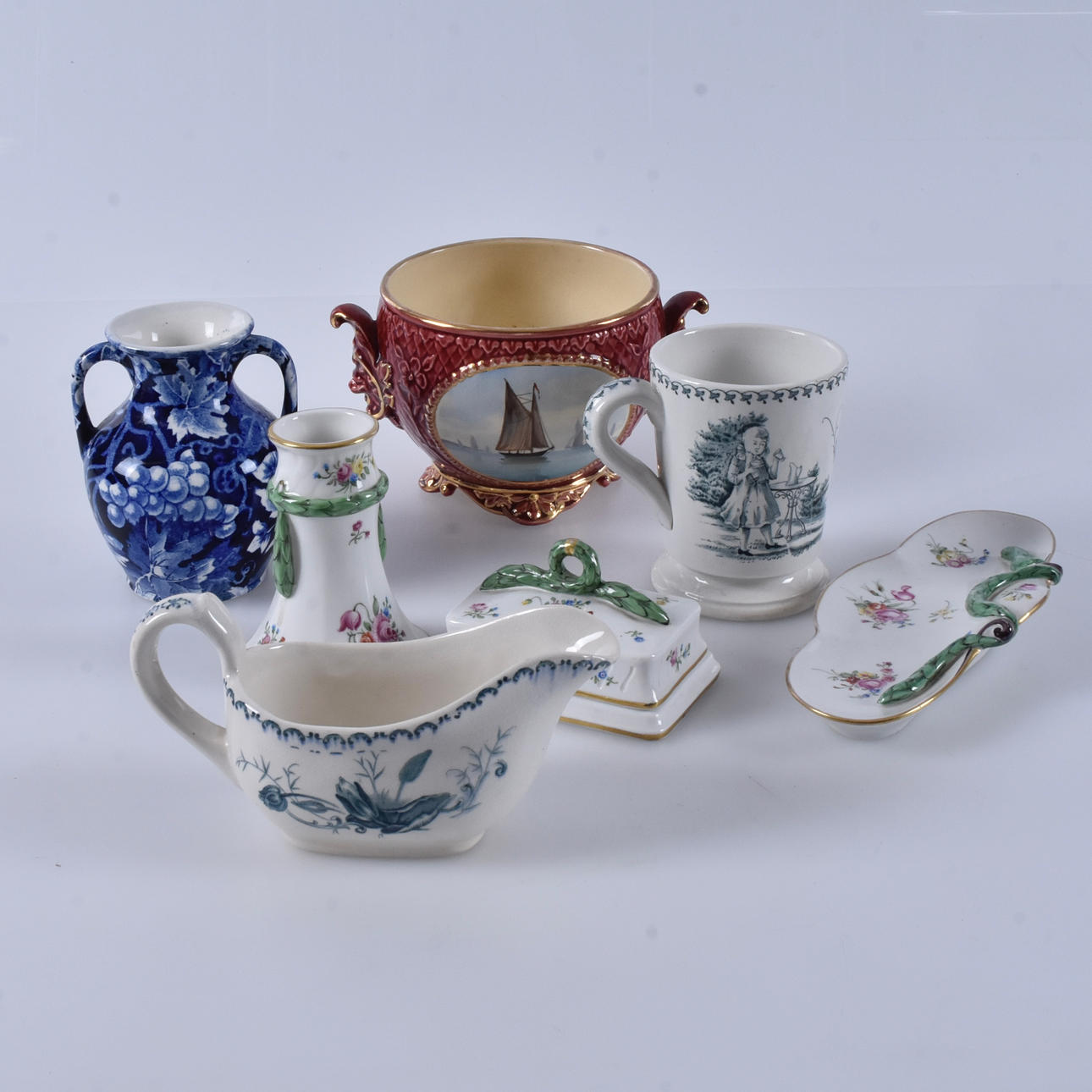 PARTI PORSLIN, 7 delar, Rörstrand samt Göteborg.