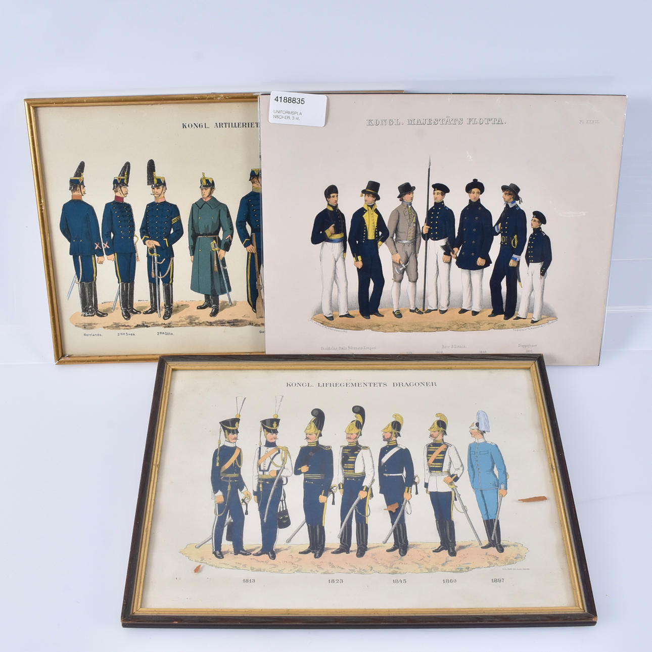 PLANCHAS UNIFORMES, 3 piezas.