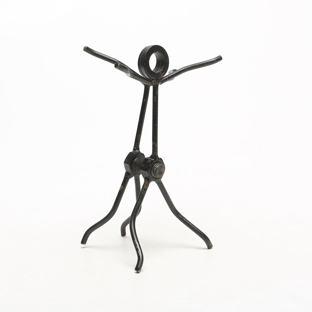 DUBBELSKULPTUR, järn, modern.