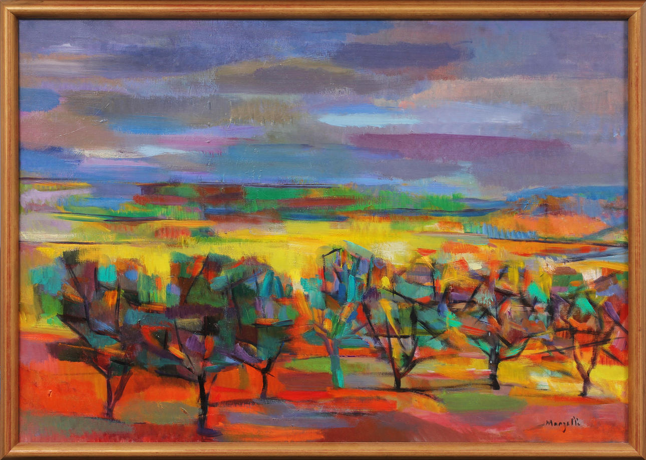 JEAN MARZELLE. Landskap, olja på duk, signerad.