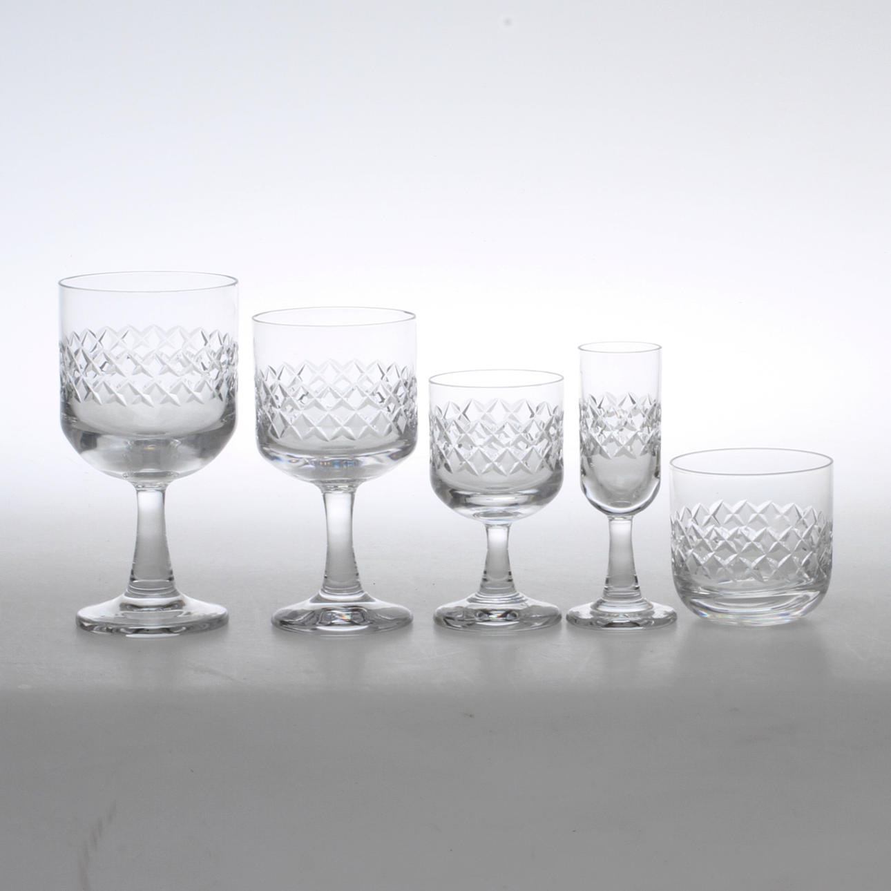 GLASSERVIS, 40 delar, "Max", Kosta Boda, 1900-tal.