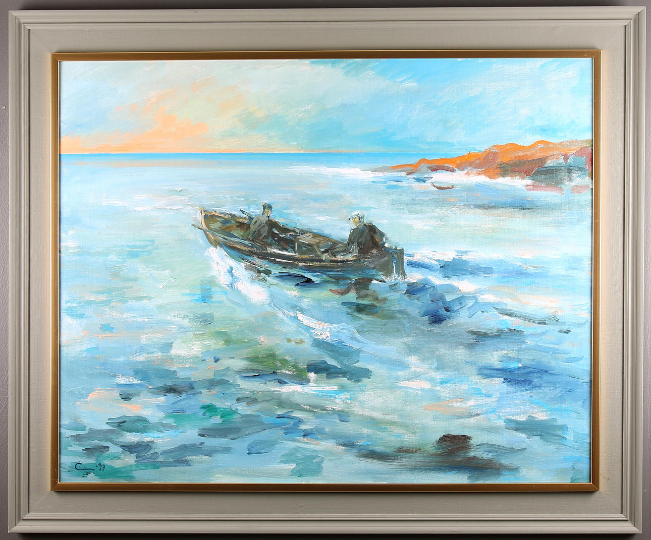 EINAR WENNBERG. "Tidig morgon", olja på duk, signerad och daterad 97.