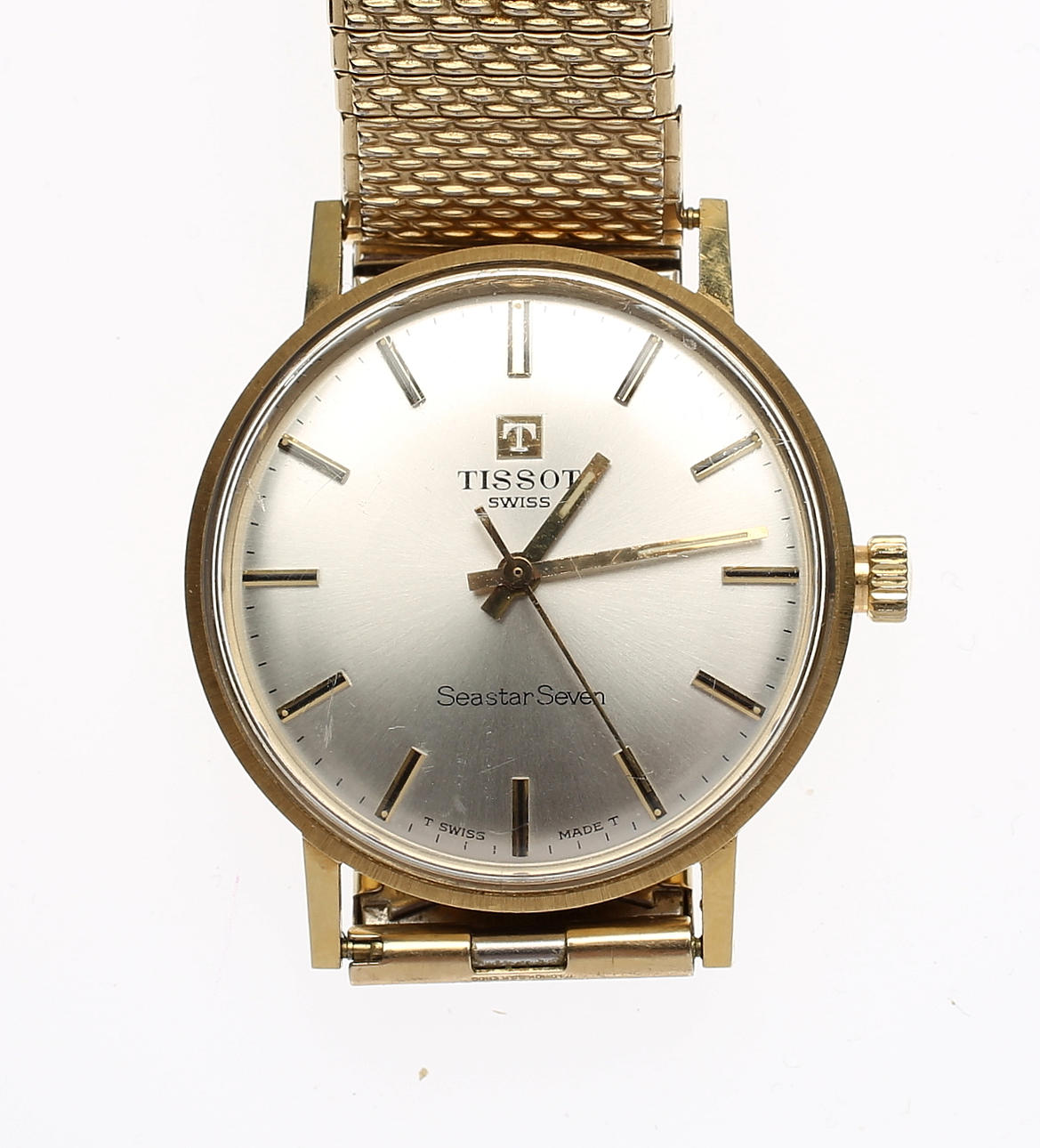 HERRARMBANDSUR, Tissot Seastar Seven, boett 18k guld.