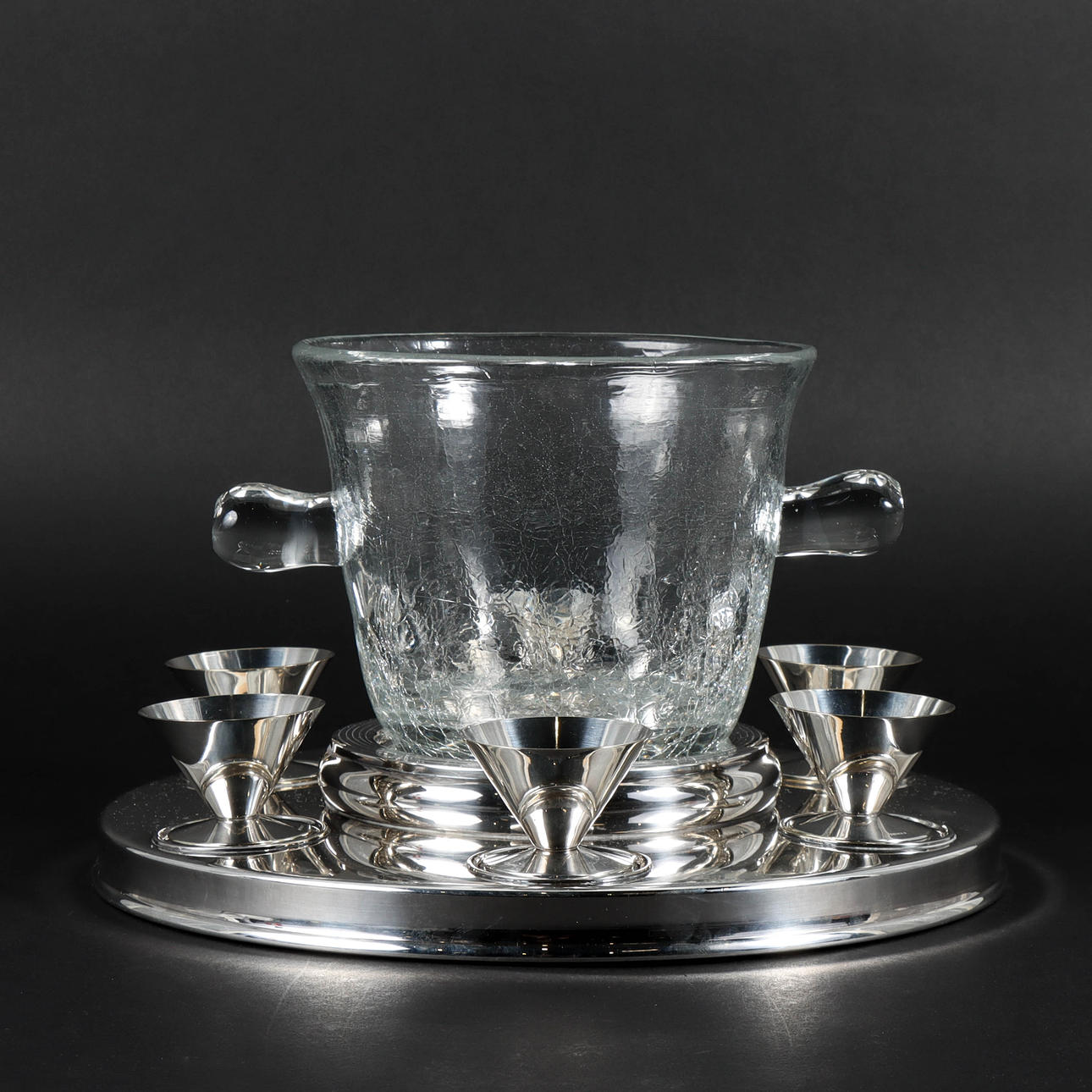 PUNSCHSET glass and nickel silver.