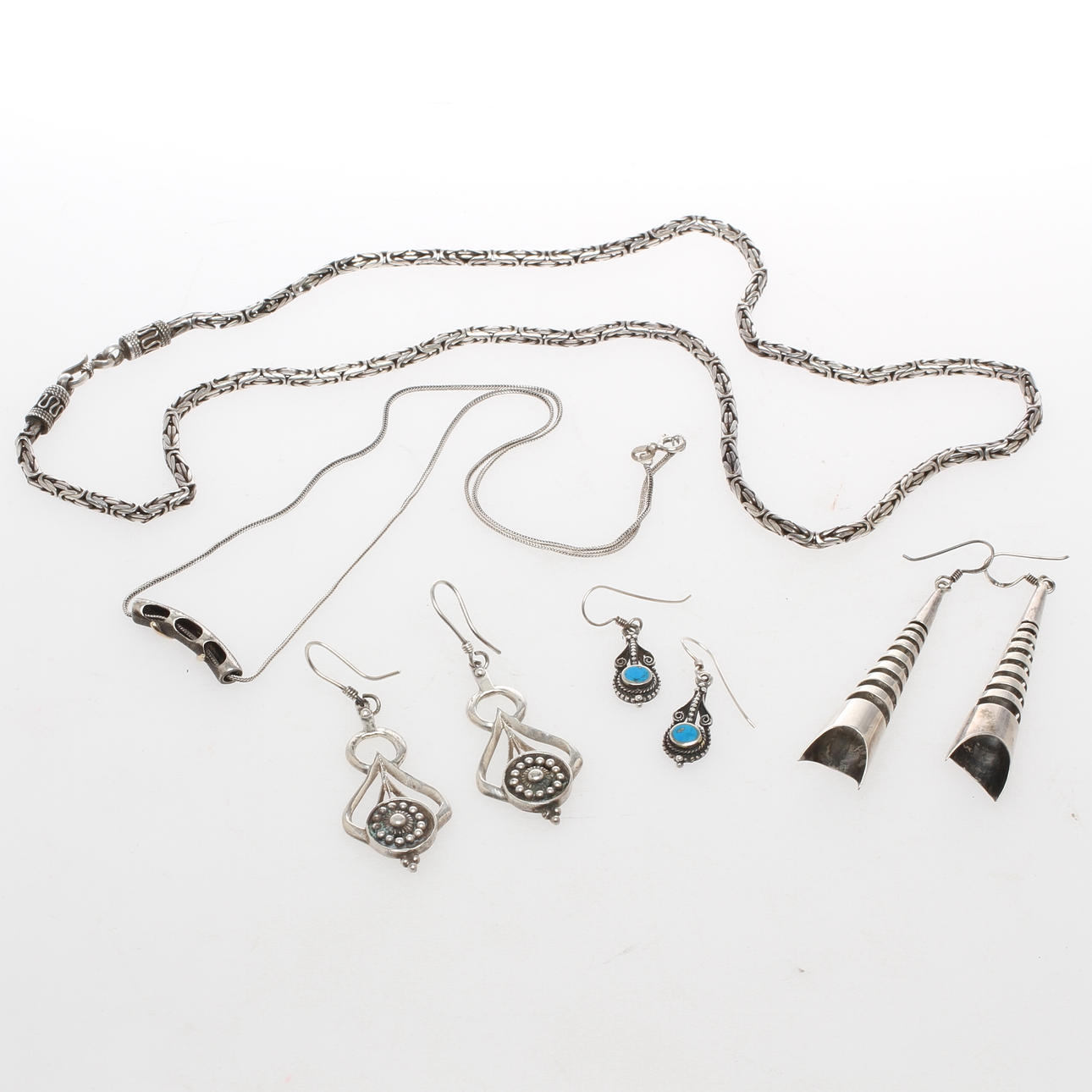 SMYCKEN, 5 delar, silver, 1900/2000-tal.