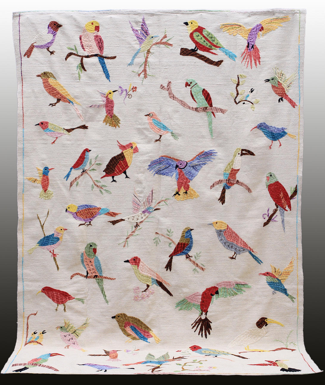 MATTA, Orientalisk, ljus figural Kelim, 280 x 195 cm.