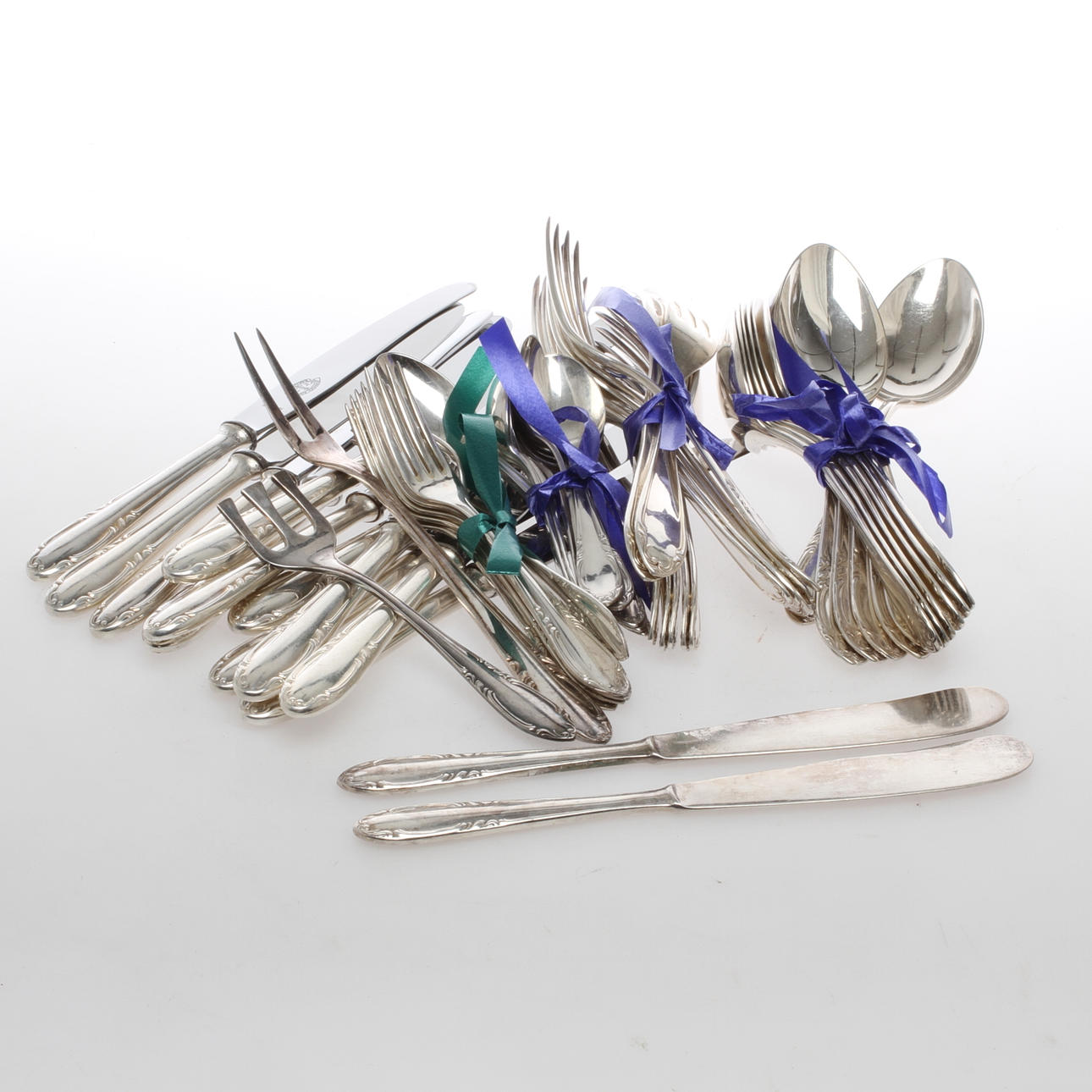 BESTICK, nysilver, modell "Slottsbarock", C. G. Hallberg.