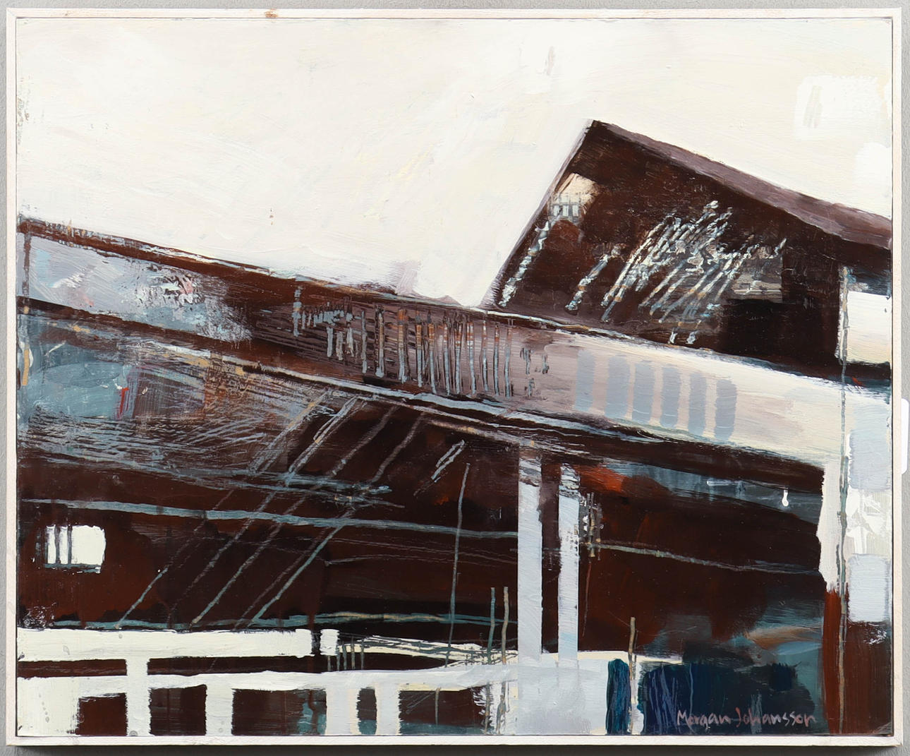 MORGAN JOHANSSON oil on panel, signed.