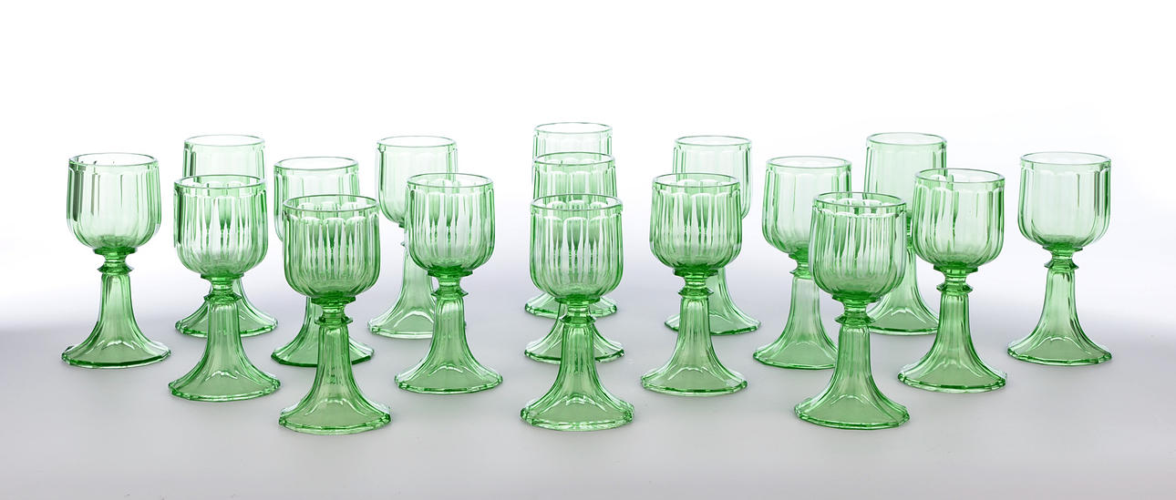 BÄGARE, Biedermeier, 15 st.