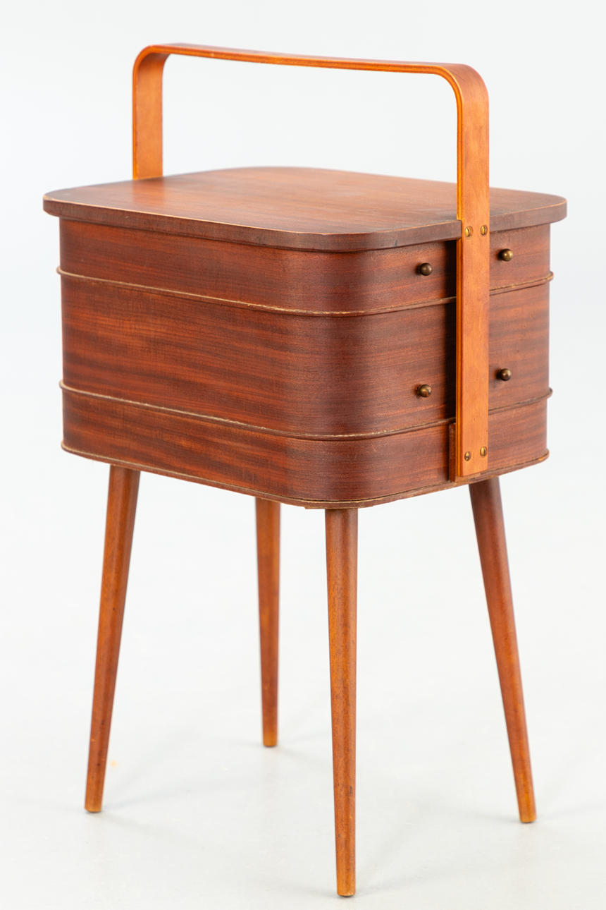 Sybox, teakträ, 1950-1960-tal.