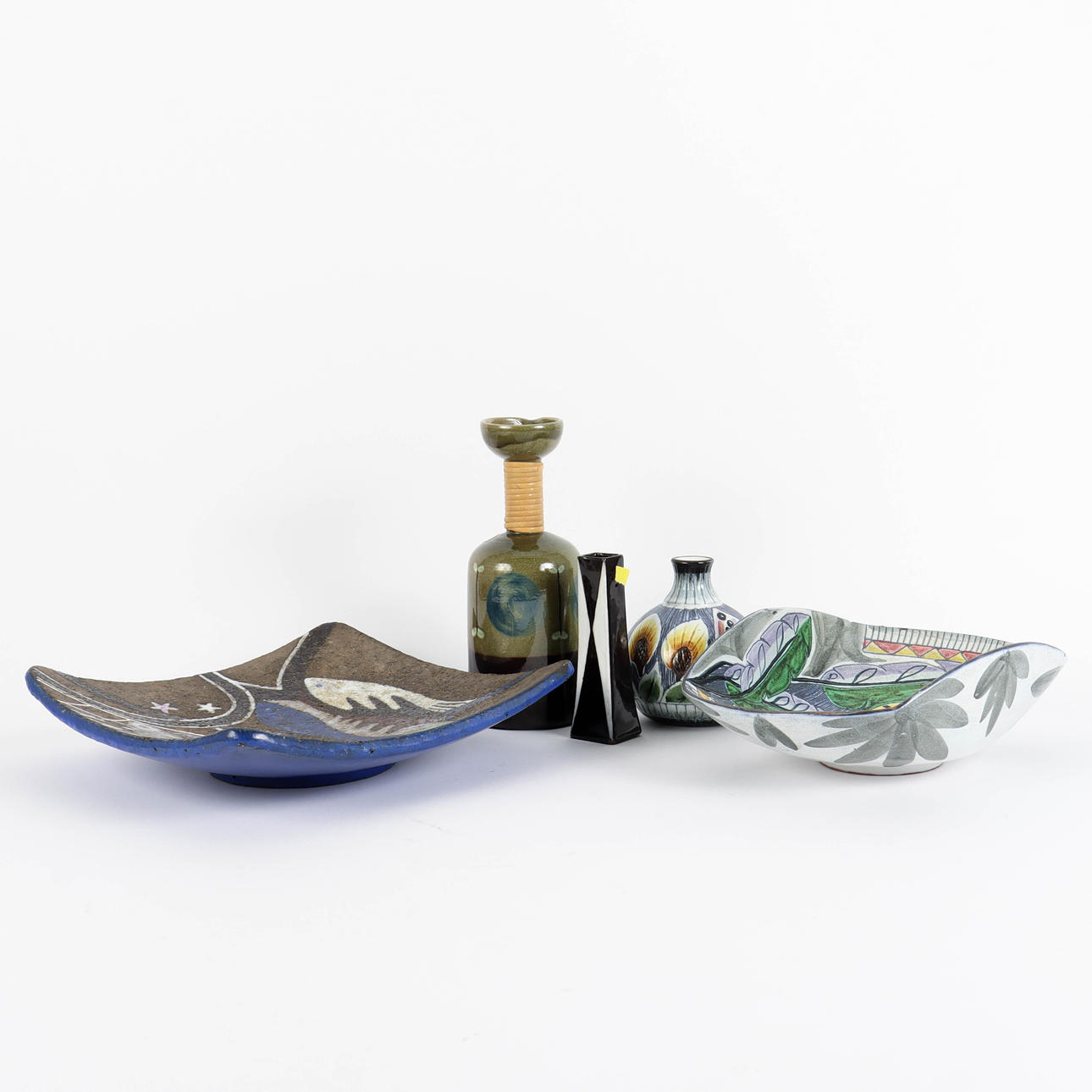 KERAMIK 5 delar, 1950/60-tal.