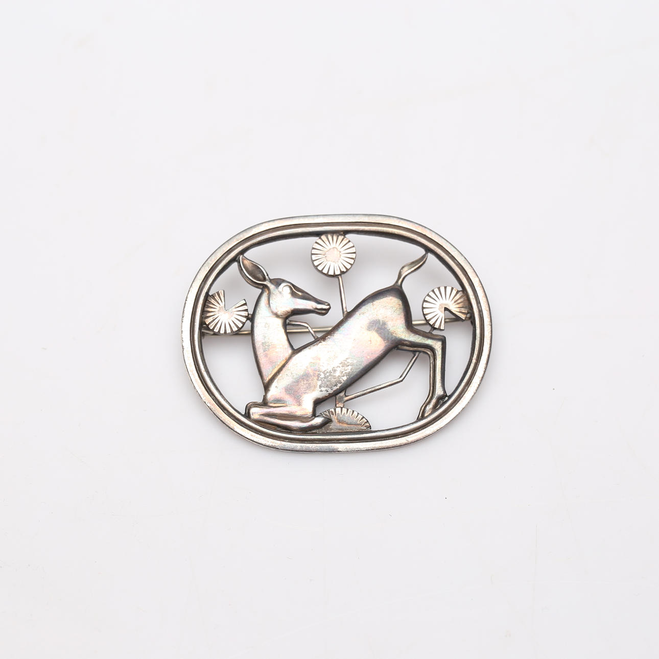 GEORG JENSEN. Broche, plata de ley, Dinamarca.