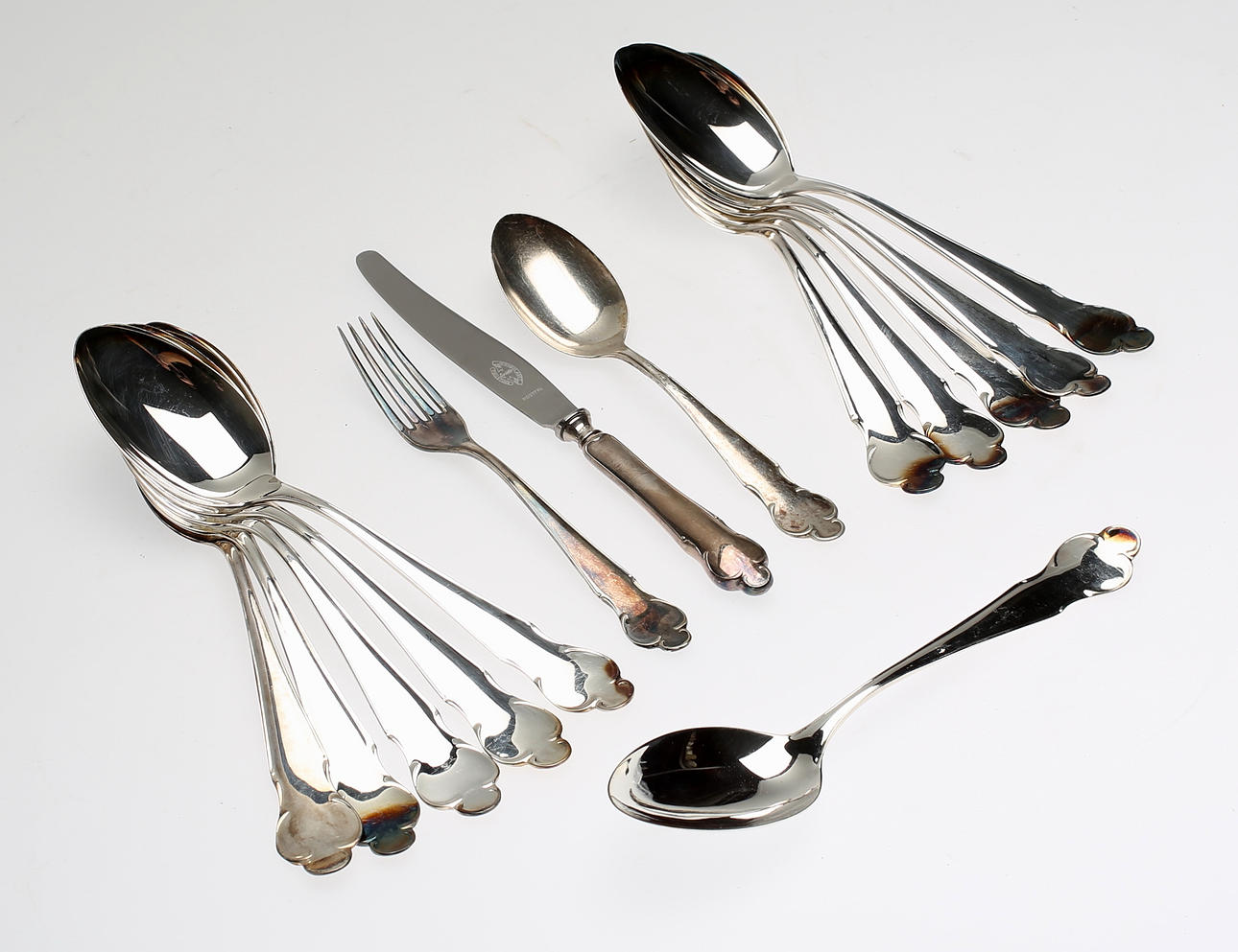 BESTICKDELAR, silver, "Disa", vikt ca 457 gram.