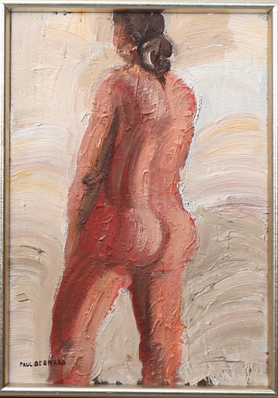 PAUL GERHARD-NILSSON. Akt, olja på duk, signerad Paul Gerhard.