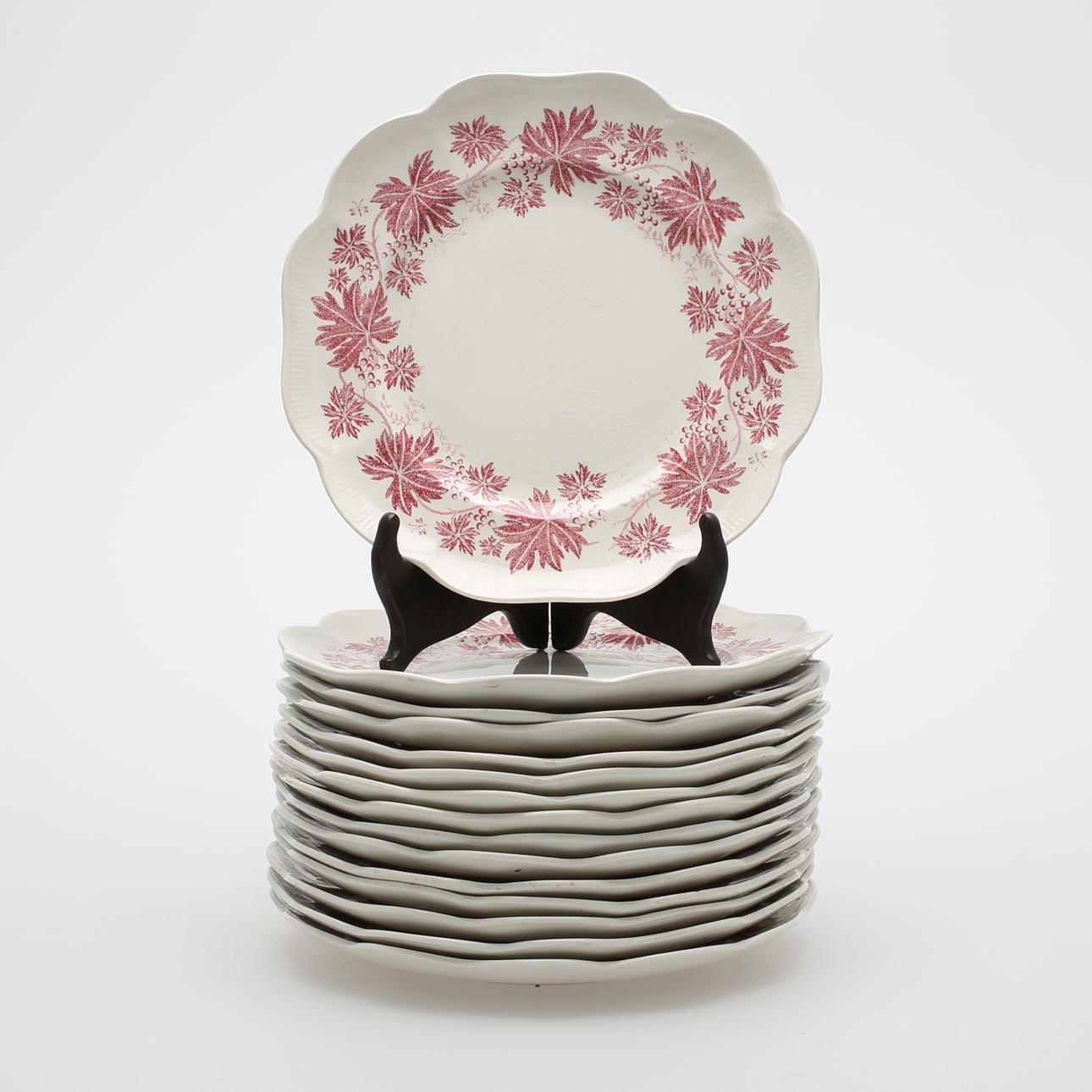 TALLRIKAR, 15 st, "Vinranka" Arthur Percy Gefle.