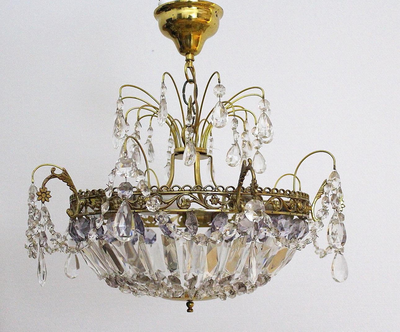 KRISTALLLAMPA, 5 ljuspunkter.