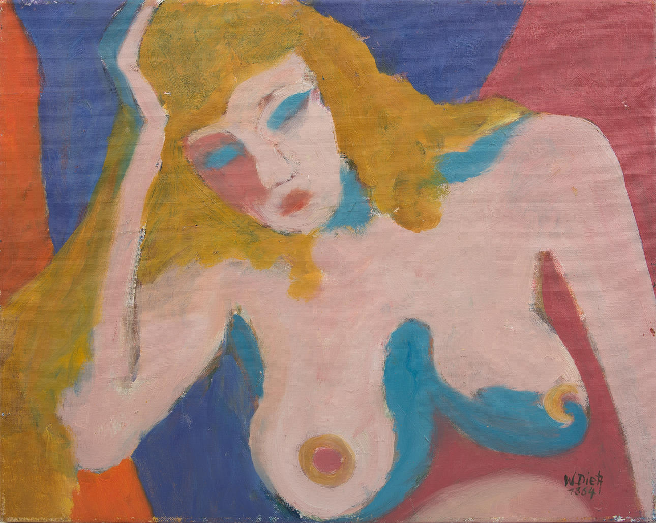 WERNER DIETZ. olja, signerad och daterad 1964.