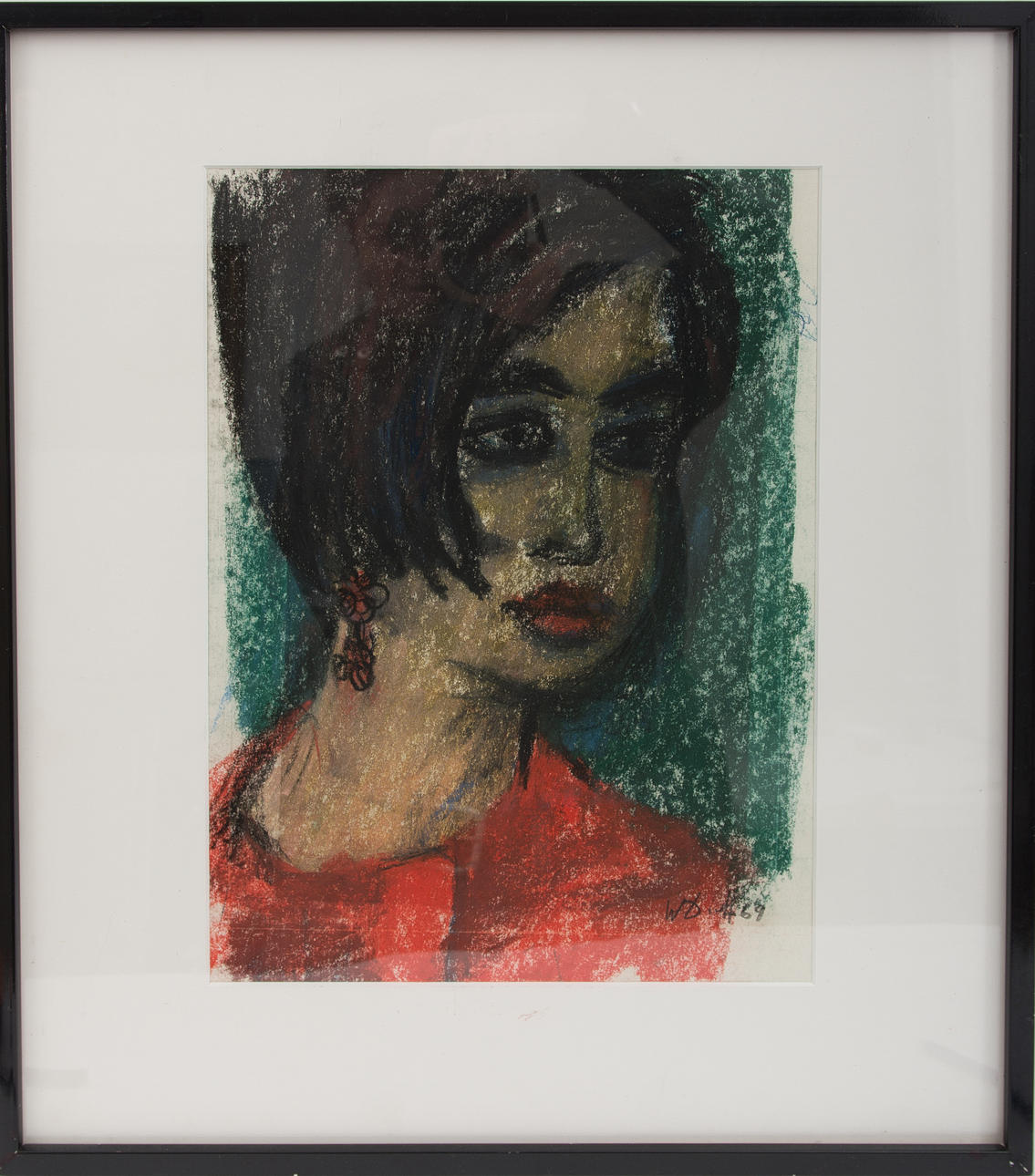 WERNER DIETZ. pastell, signerad och daterad 1969.