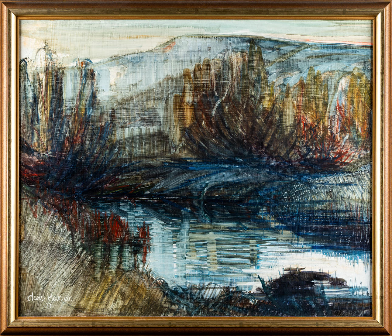 LARS MATSON. Öljy levylle, ”Rimfrost”, 1977.