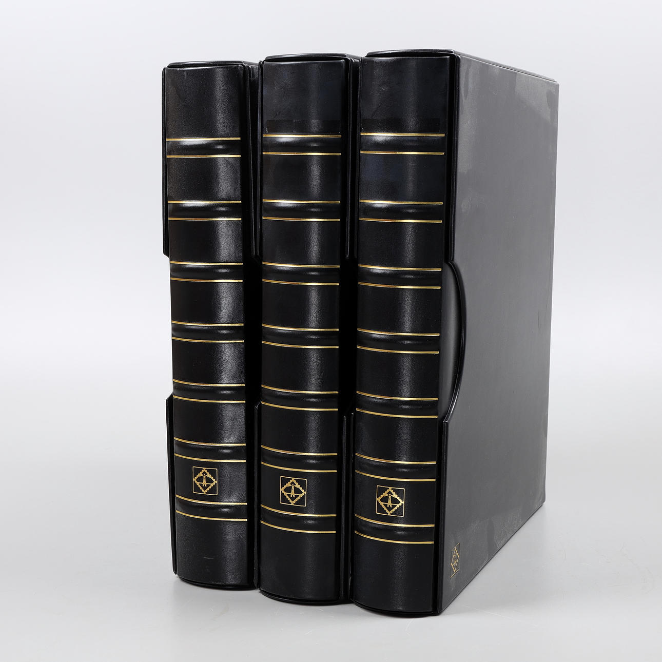 Stamp holders, 3 Leuchtturm Folio, 1900/2000s.