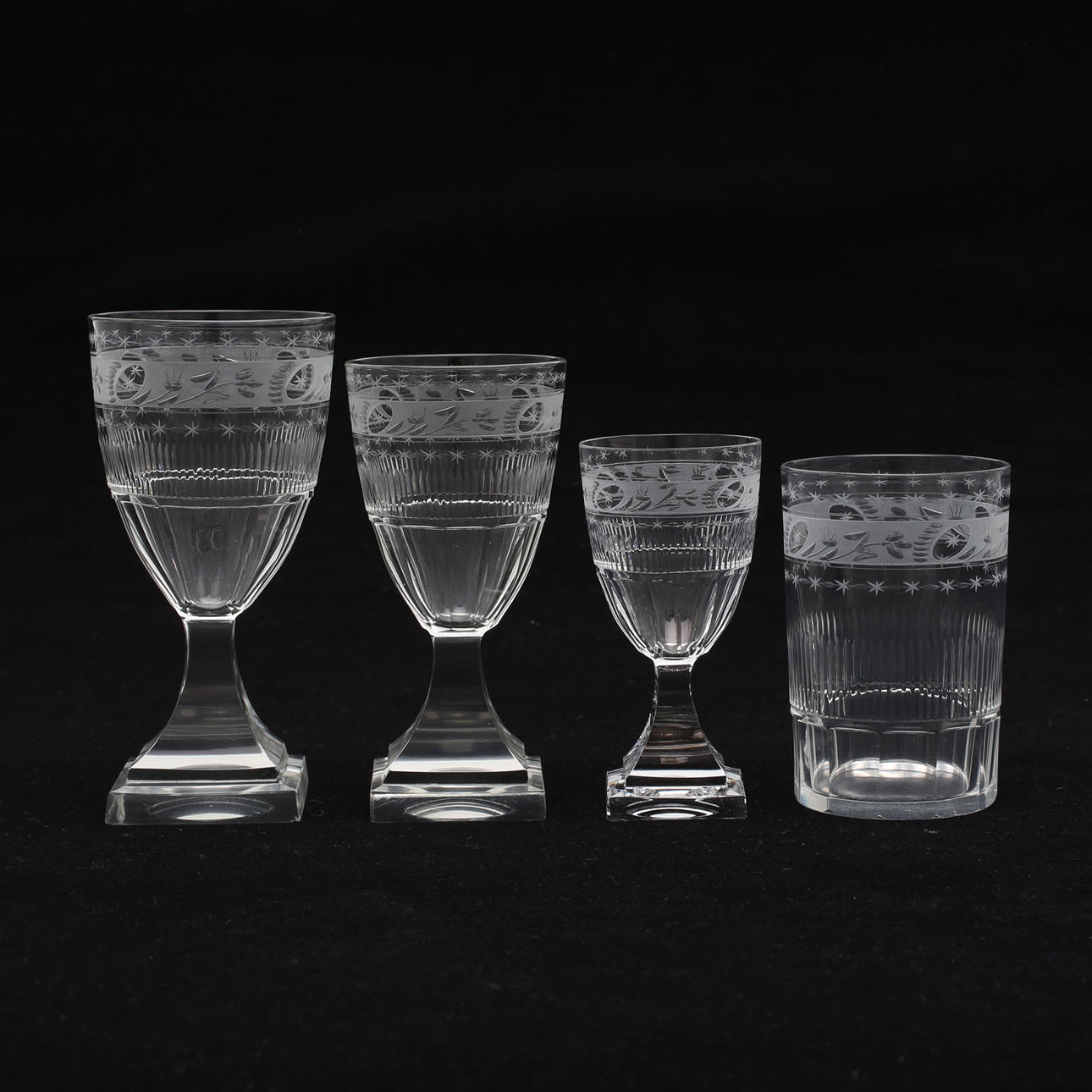 GLASSERVIS, 44 delar, "No 75", Kosta.