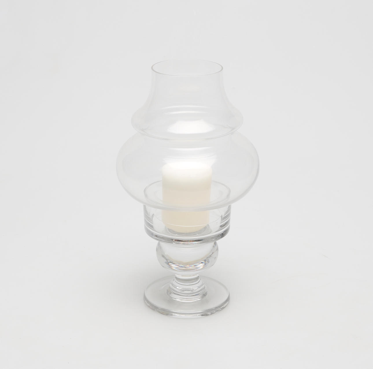LJUSSTAKE, glas, 1900-tal.