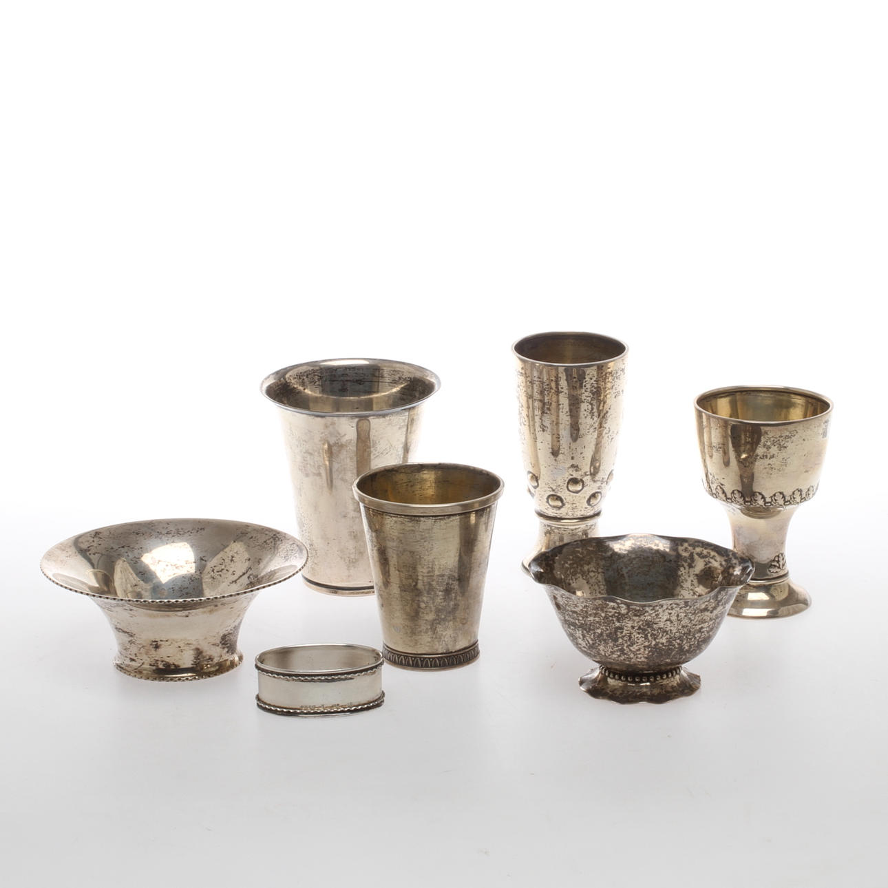 SILVER, 7 delar, delvis C G Hallberg, 1900-tal.