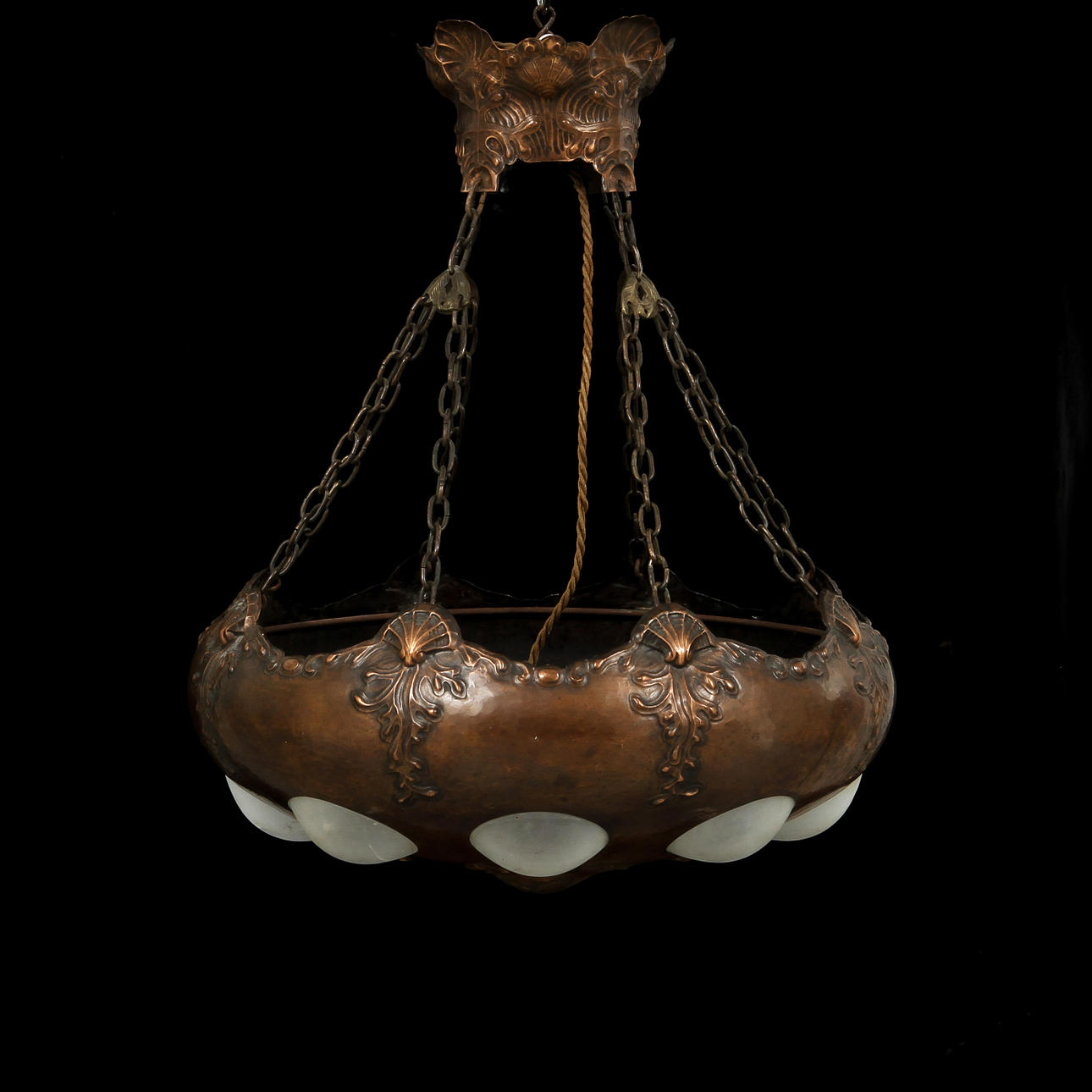 TAKLAMPA, Jugend, höjd 72 cm.