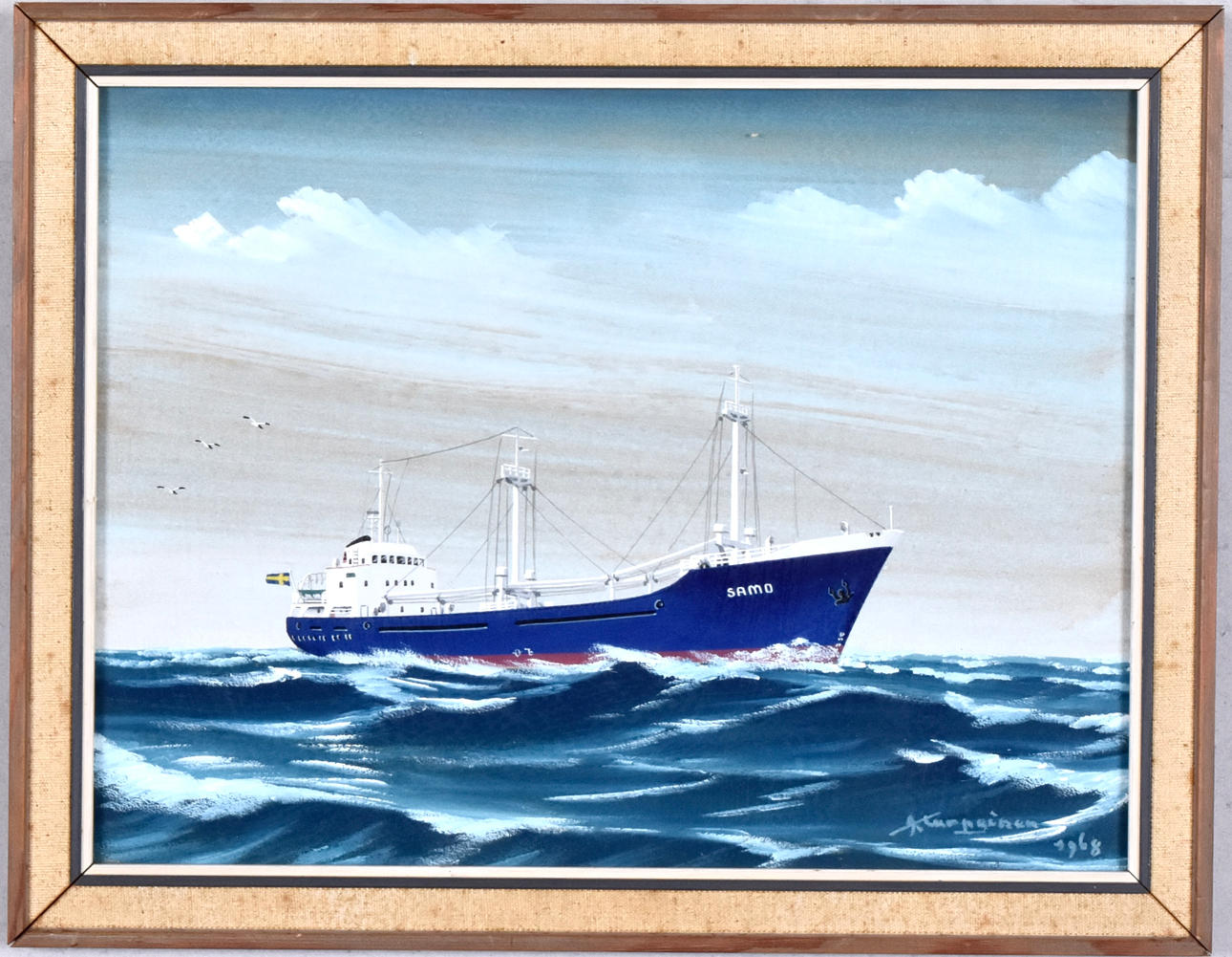 OIDENTIFIERAD KONSTNÄR. gouache.