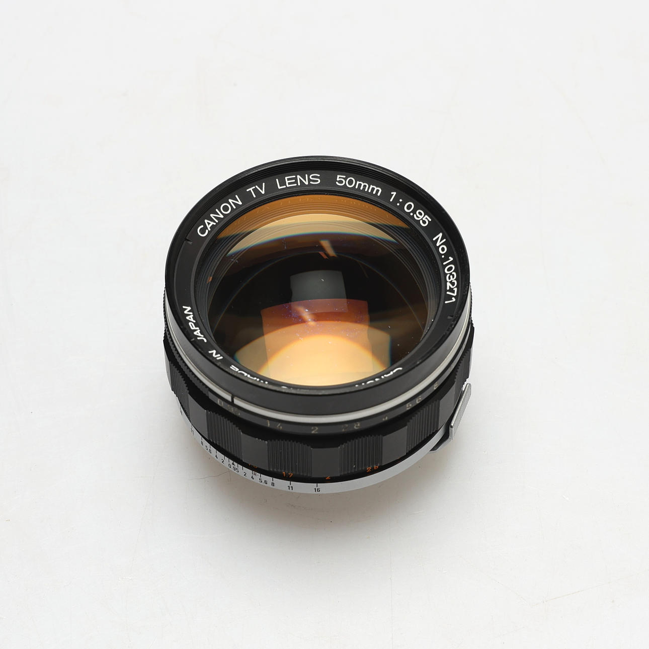 CANON TV-OBJEKTIV/LINS, 50 mm 1:0,95.