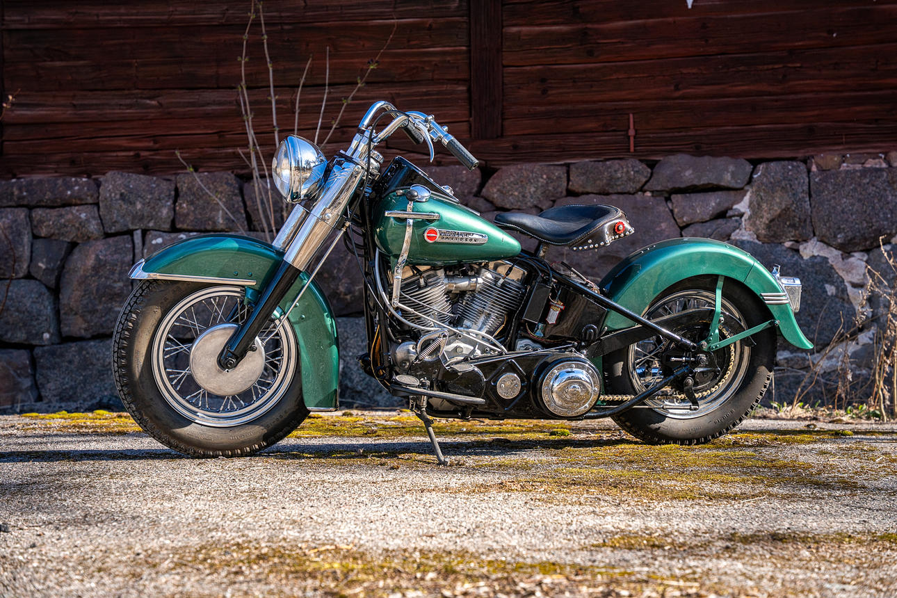 HARLEY DAVIDSON, modell Hydraglide Panhead, 1949, USA.