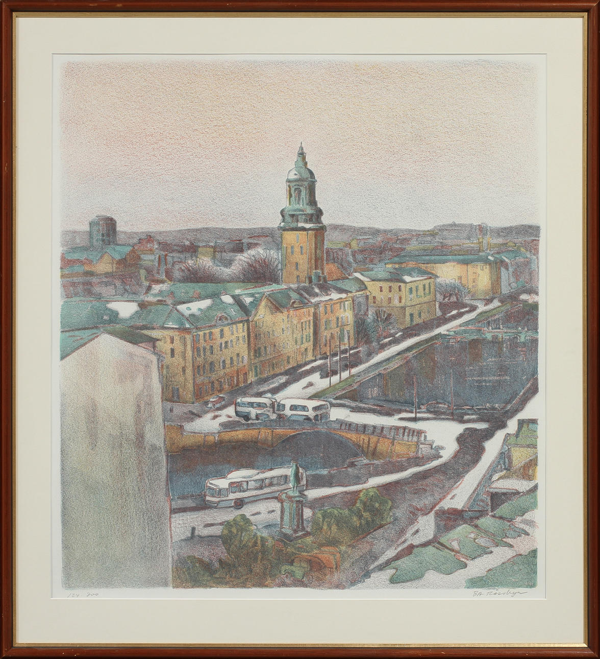 BENGT ANDERSSON RÅSSBYN. Färglitografi, sign o numr 124/700.