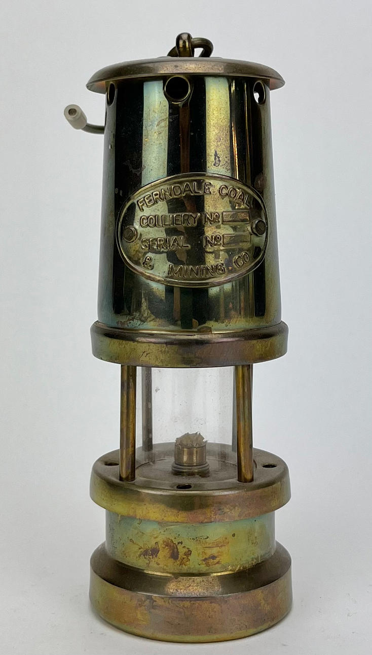 MINELYKTER, metal og glas, Ferndale kul & mining co.
