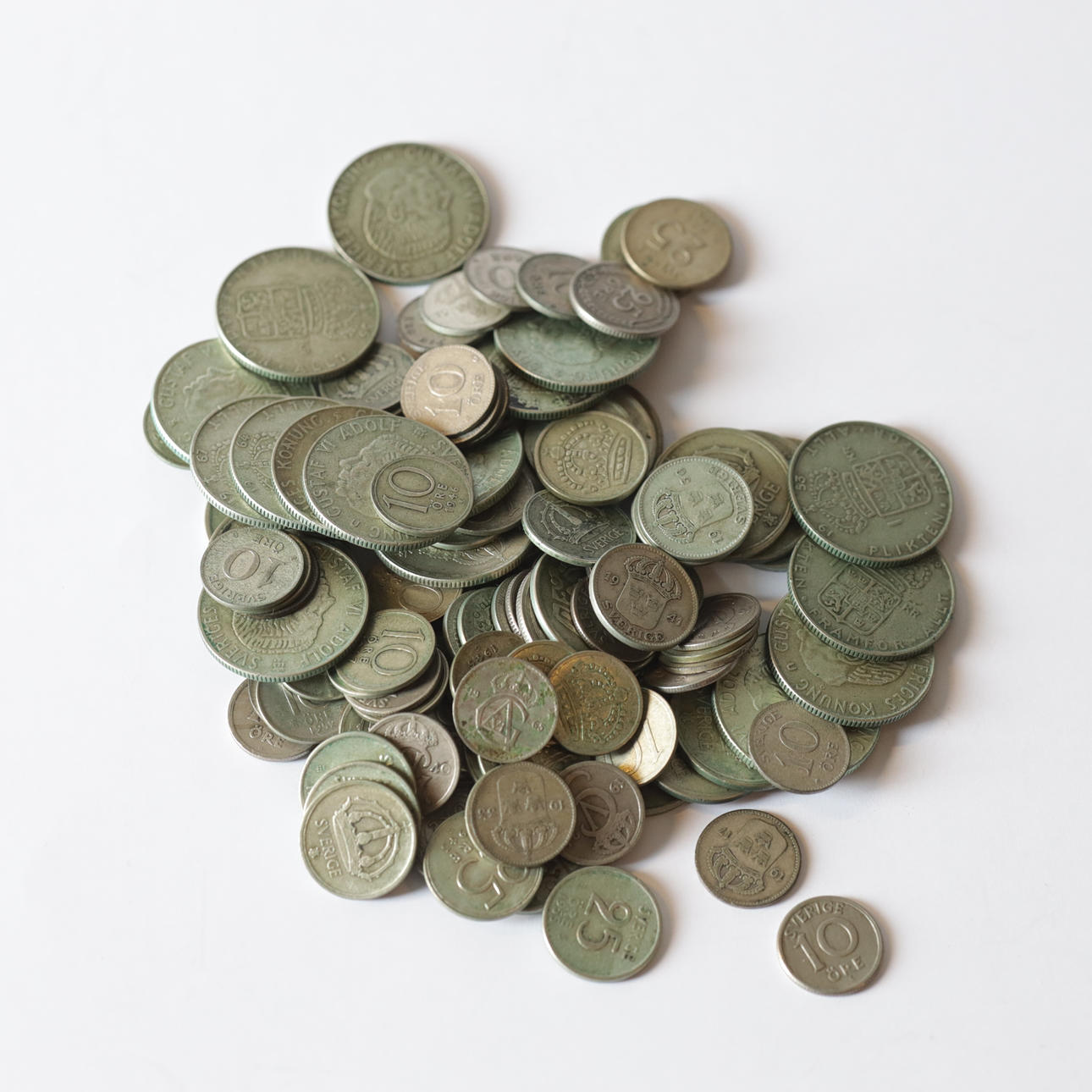 KOLIKKO, 122 kpl. Hopeaa, Ruotsi, 1900-luku.