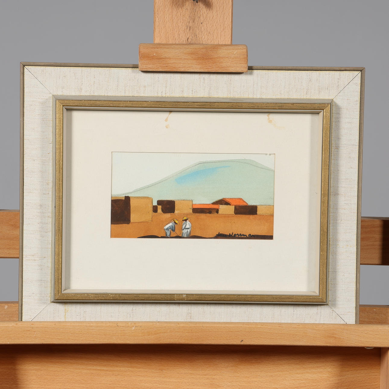 LARS NORRMAN. AKVARELLI, signeerattu.