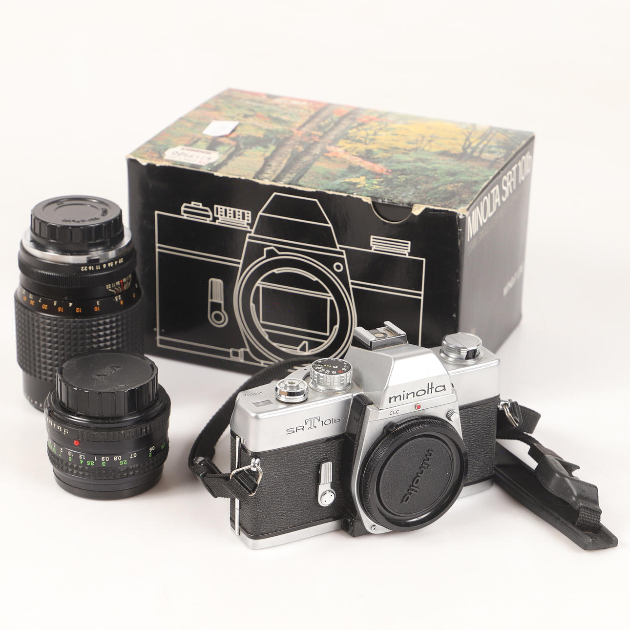 CAMERA, Minolta, SRT101b with 2 lenses.