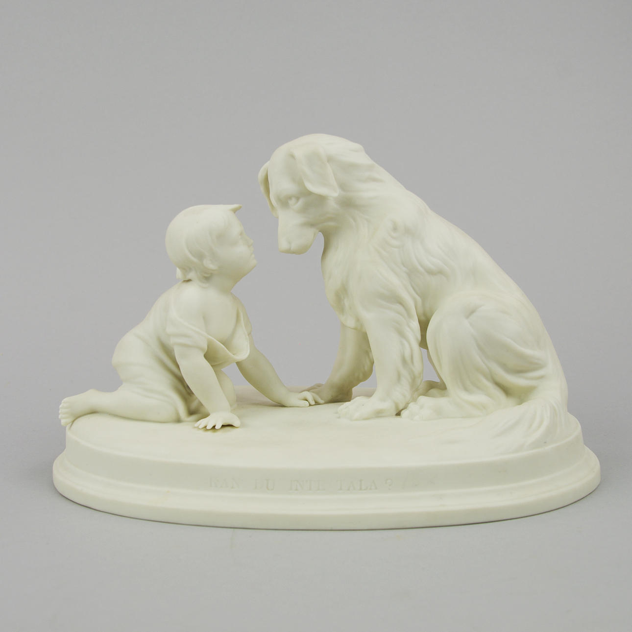 FIGURIN, "Kan du inte tala", parian, Gustavsberg.