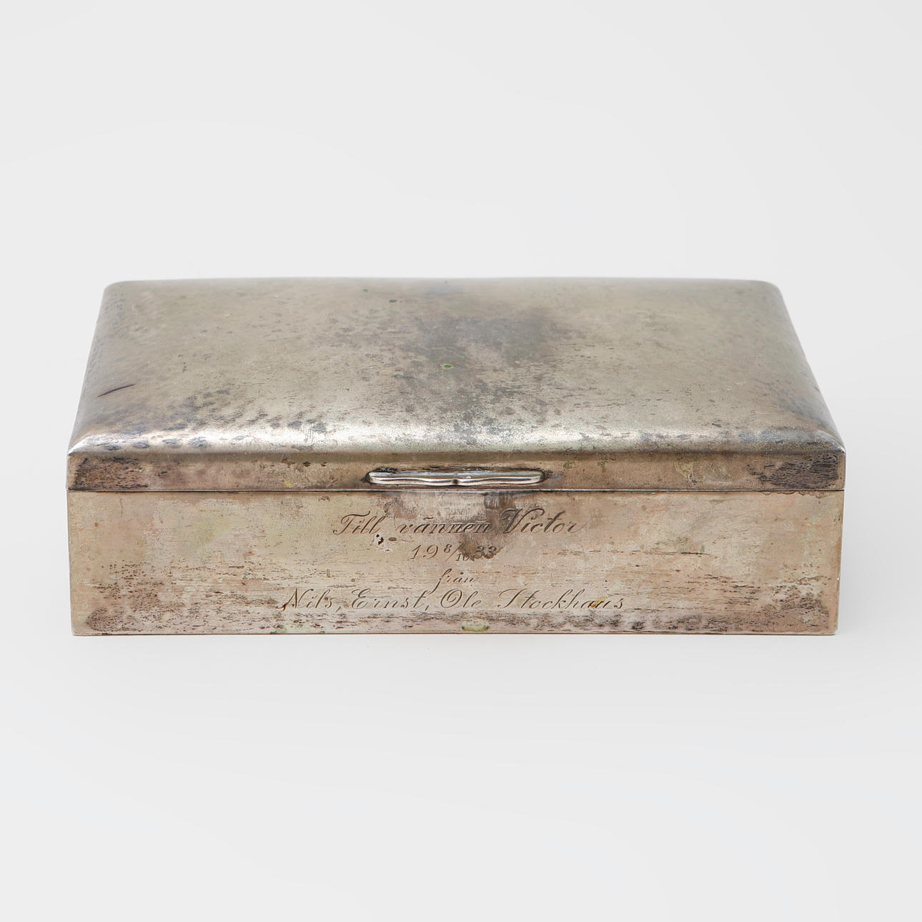 ZIGARRENSTÄNDER, Silber, Gesamtgewicht ca. 525 Gramm.