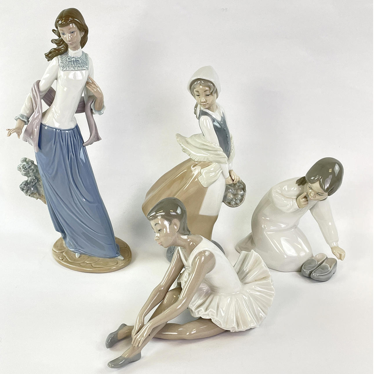 NAO, LLADRO, figuriner, porslin, Spanien, 4 st.